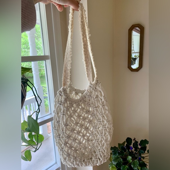 Handbags - Boho handmade macrame bag